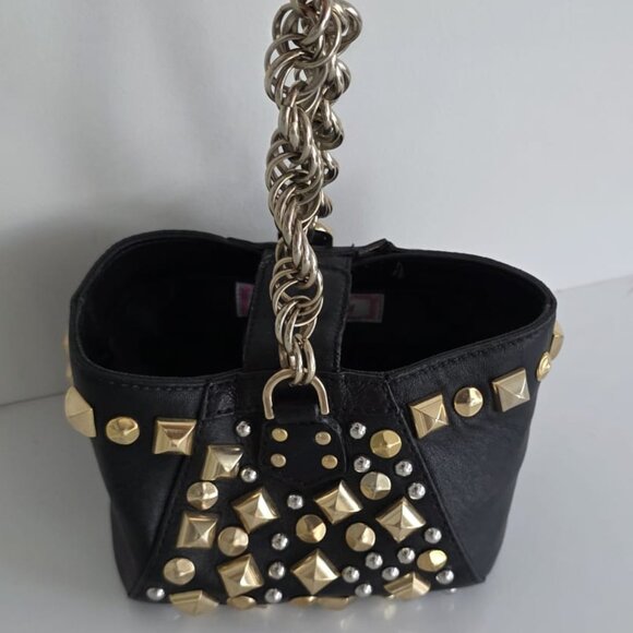 Versace H&M Black Mini Studded Bag. Good Condition - Picture 2 of 15